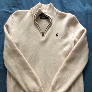Small quarter zip Wool sweater. Polo by Ralph Lauren